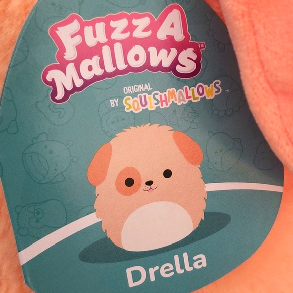 DRELLA 🐶 Orange Dog FuzzAMallow Original Squishmallow by Kelly Toy ☆》NWT《☆ - Picture 3 of 5